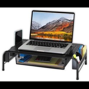 Desk Monitor Stand Riser with Organizer Drawer